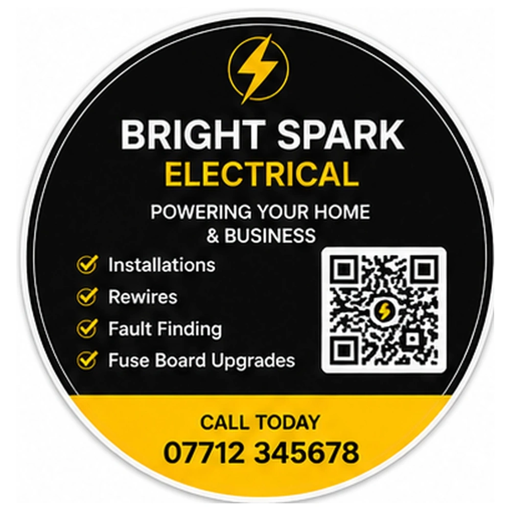 Electrician QR Coaster example